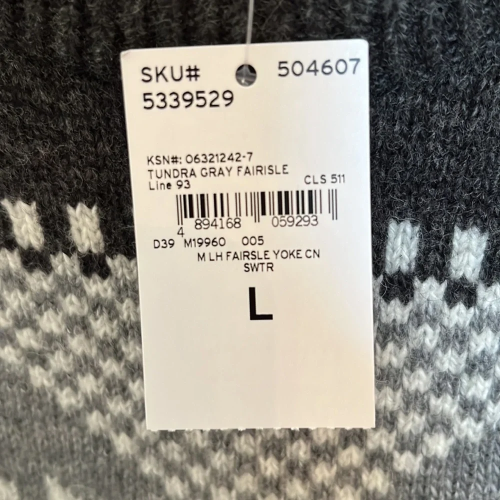 NWT Lands’ End Tundra Fairisle Sweater - Picture 3 of 5